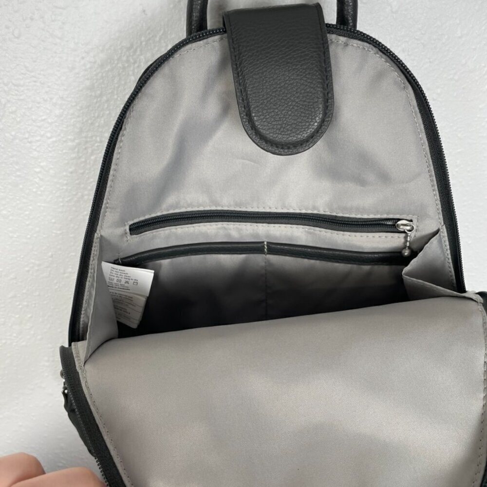 Baggallini Metro Backpack Grey Sterling shimmer Backpack Crossbody Bag - Picture 12 of 16